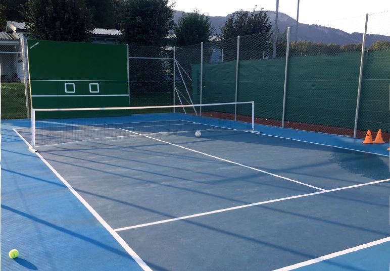 Tenniswand Smash Back mit blauem Feld